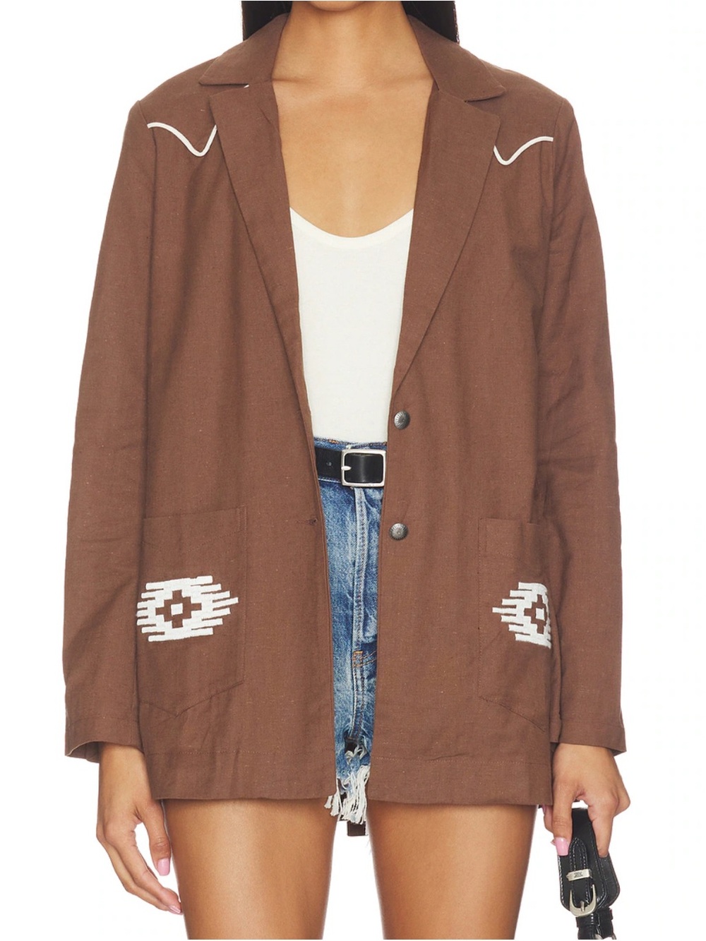 Sendero women’s western blazer Eleanore relaxed in oakwood Large